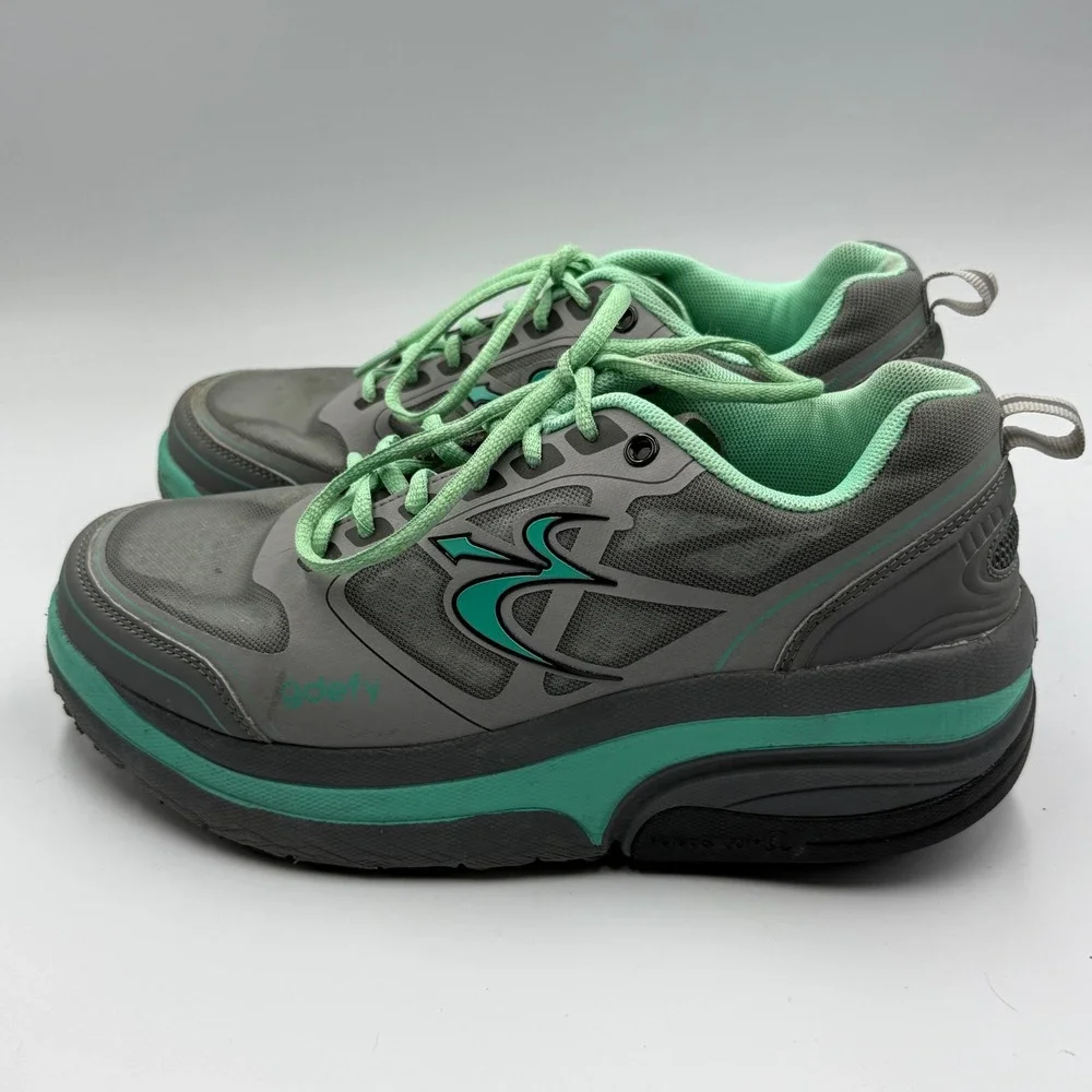 Gravity Defyer G-Defy Women's 9‎ Gray Mint VersoShock Walking Shoes Comfort